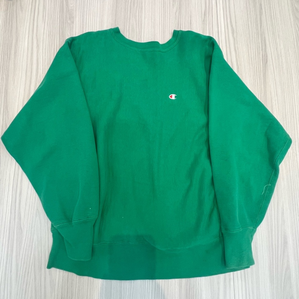 Champion Green Crewneck Size Large